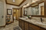 Master bathroom with walk-in shower